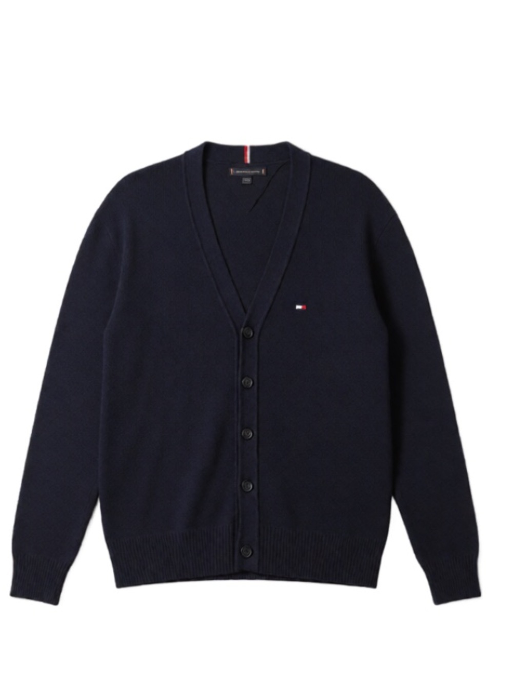 Tommy Hilfiger Men's Navy V-Neck Button Cardigan
